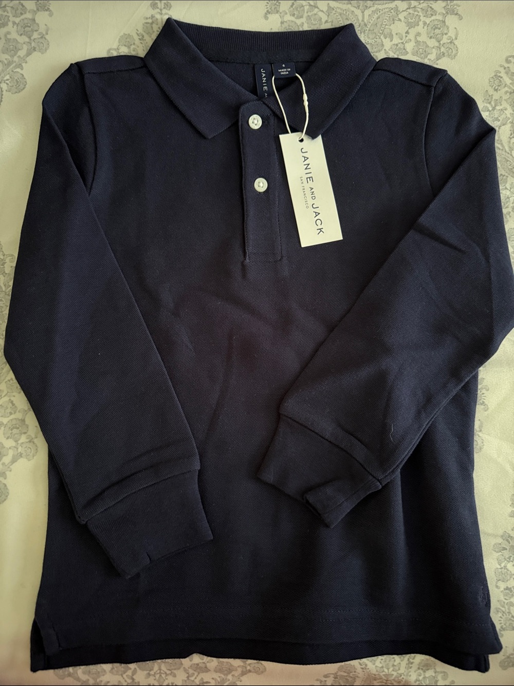 Janie and Jack Kid's Navy V-Neck Sweater